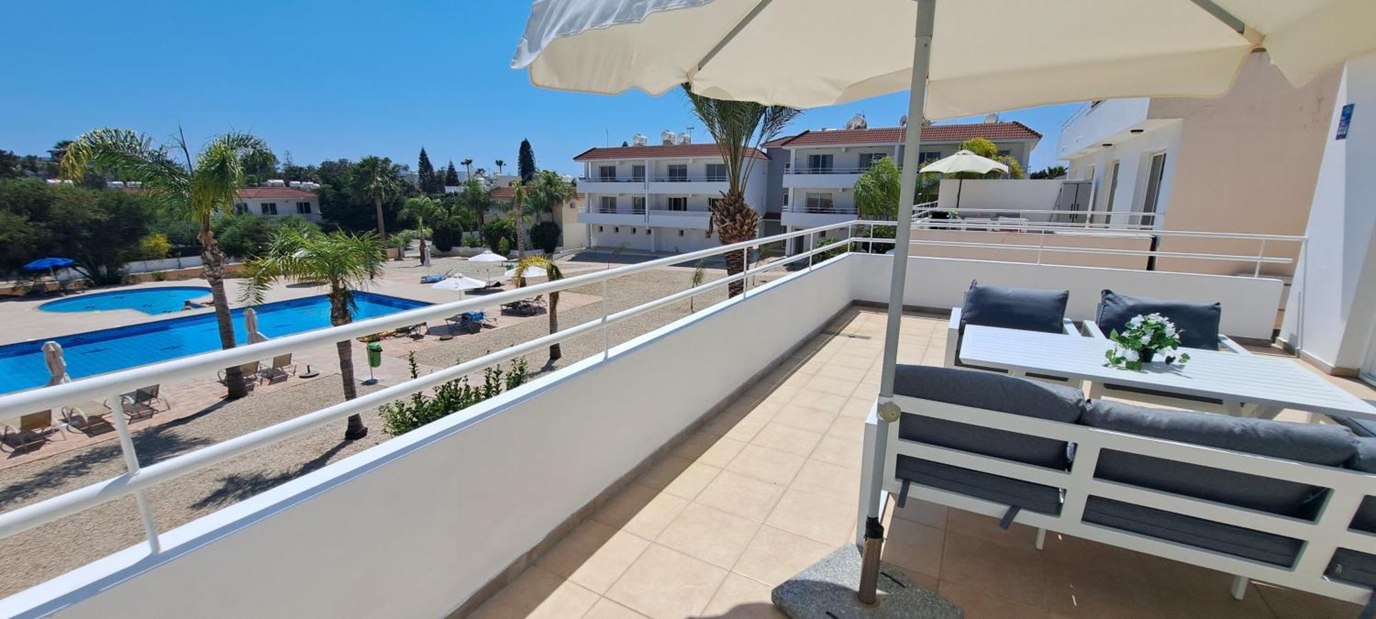 Nissi 3 Pool View 2 Bedroom With Large Veranda *