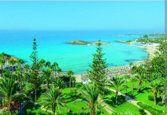 Rugiada With Pool And Sea View Located On The Front Of Nissi Beach Villa *