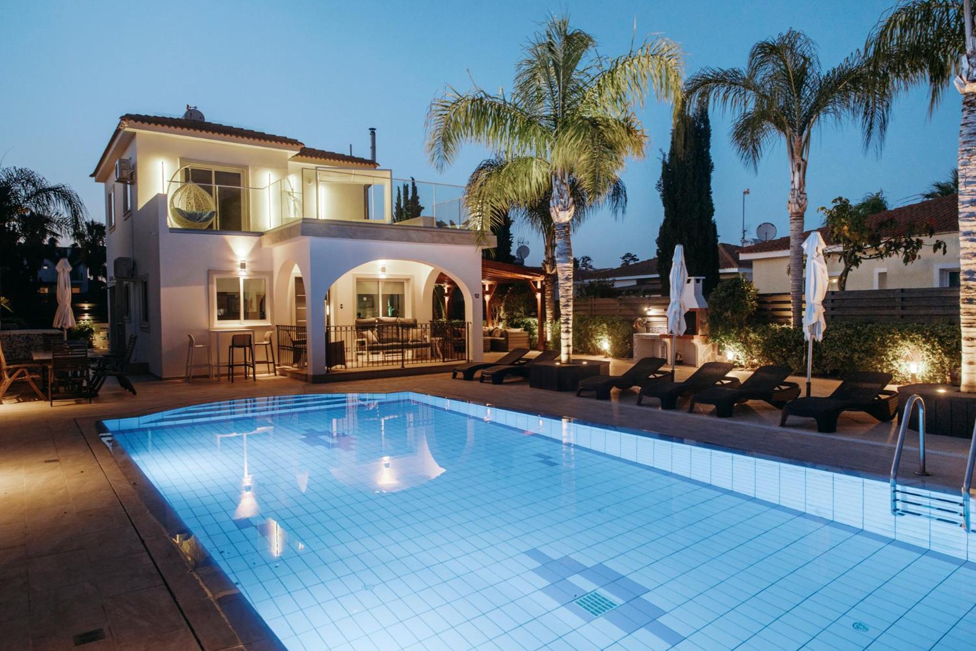 Sunset Private Complex Heated Pool Villa Ayia Napa